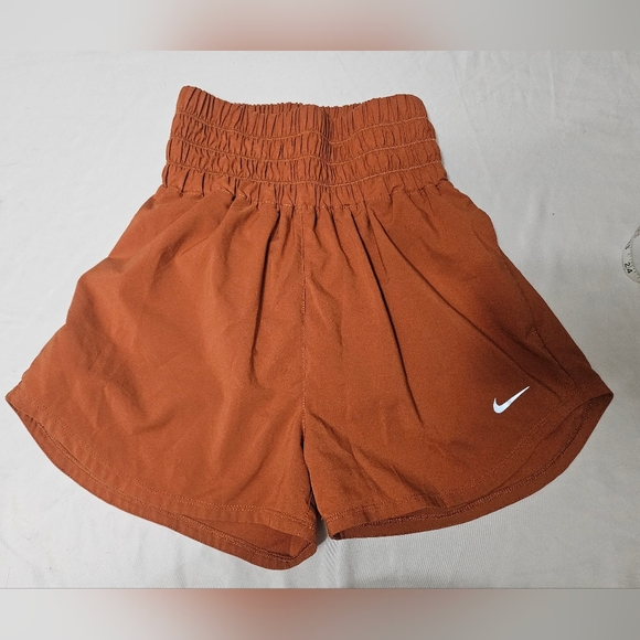 Nike Pants - NWOT Nike Women's Orange Dri-FIT Ultra High-Waisted 3" Lined Short Size XS!